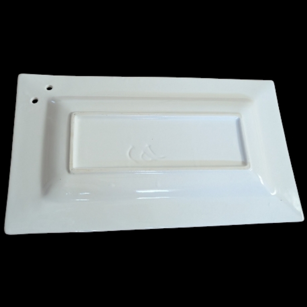 Southern Living Dress Me Up White Rectangular Serving Platter-Retired - Picture 2 of 5